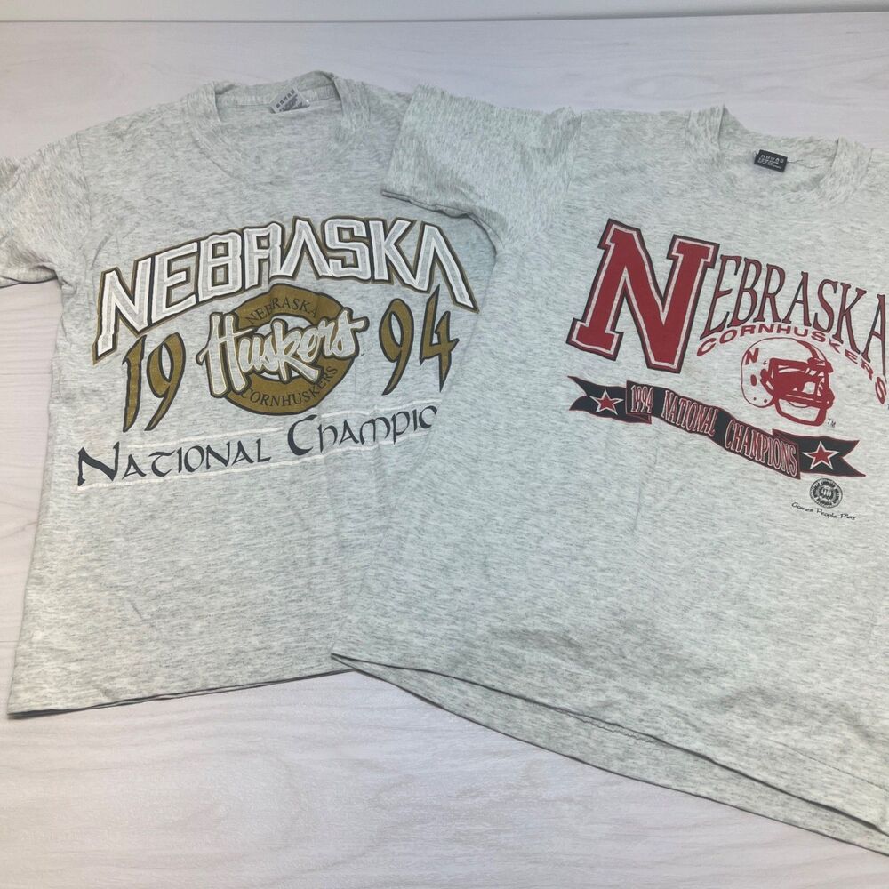 Vintage 1994 Nebraska Huskers National Champions T-Shirt Youth 14/16